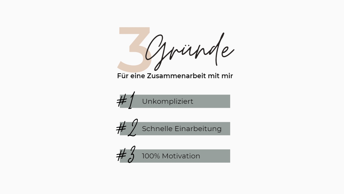 Drei Gründe für eine Zusammenarbeit mit einer Virtuellen Assistentin