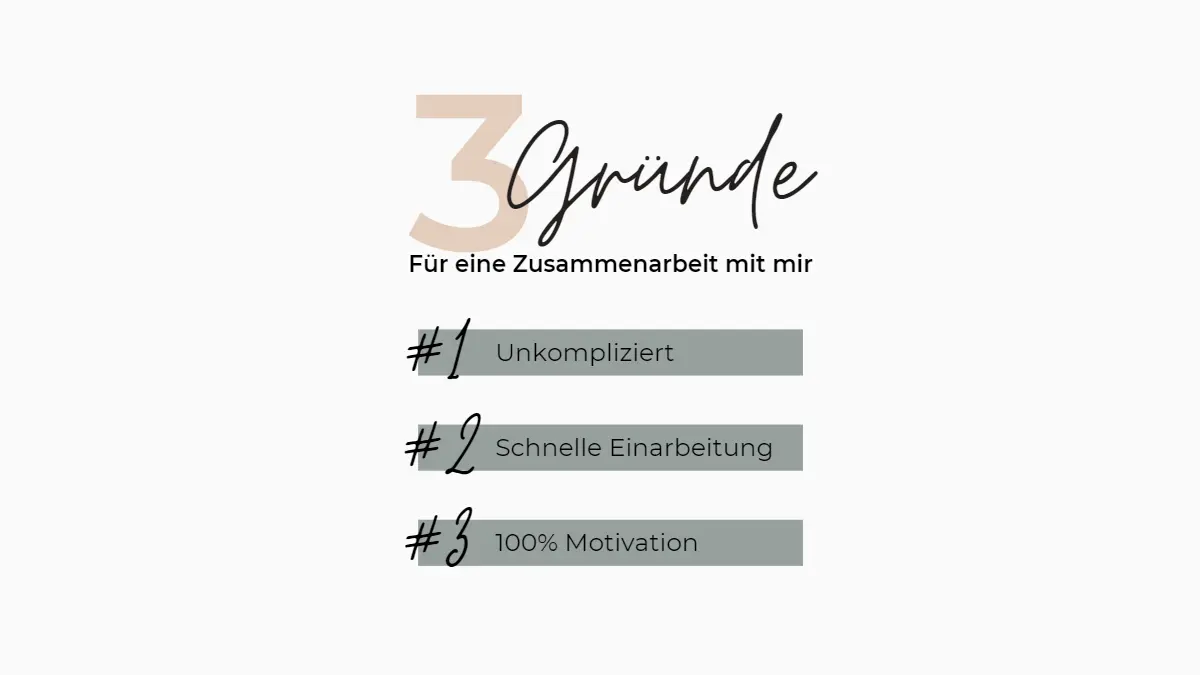 Drei Gründe für eine Zusammenarbeit mit einer Virtuellen Assistentin