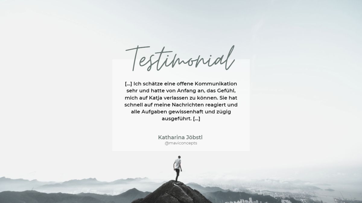 Testimonial Virtuelle Assistentin VAKA Katja Arndt