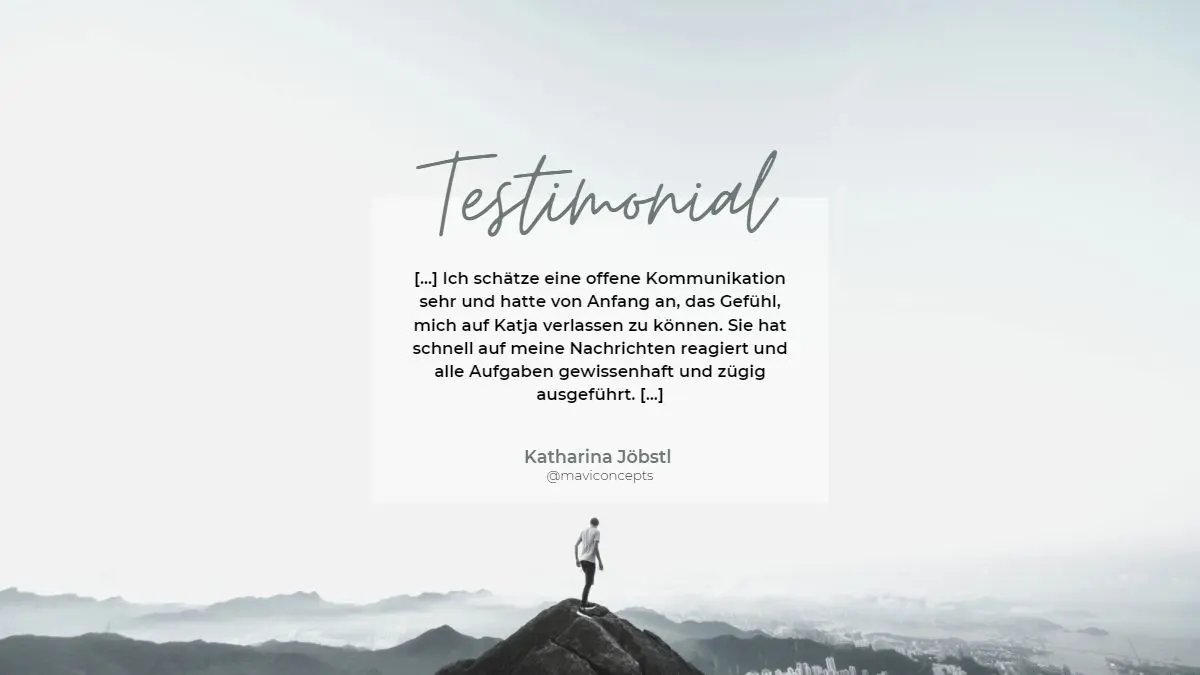 Testimonial Virtuelle Assistentin VAKA Katja Arndt