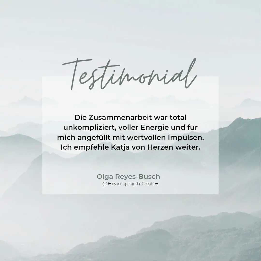 Testimonial für meine Arbeit als Virtuelle Assistentin für Technik und Design