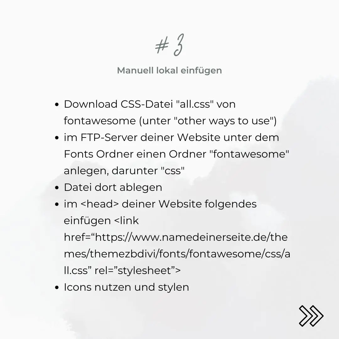 Icons einfügen Divi WordPress