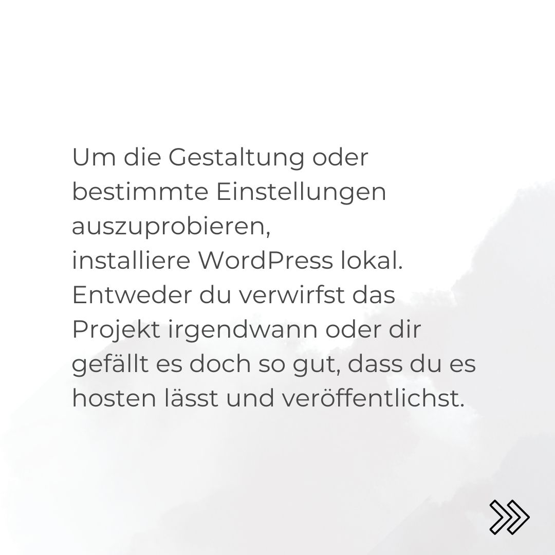 WordPress Tipps lokale Installation WordPress Tipps lokale Installation
