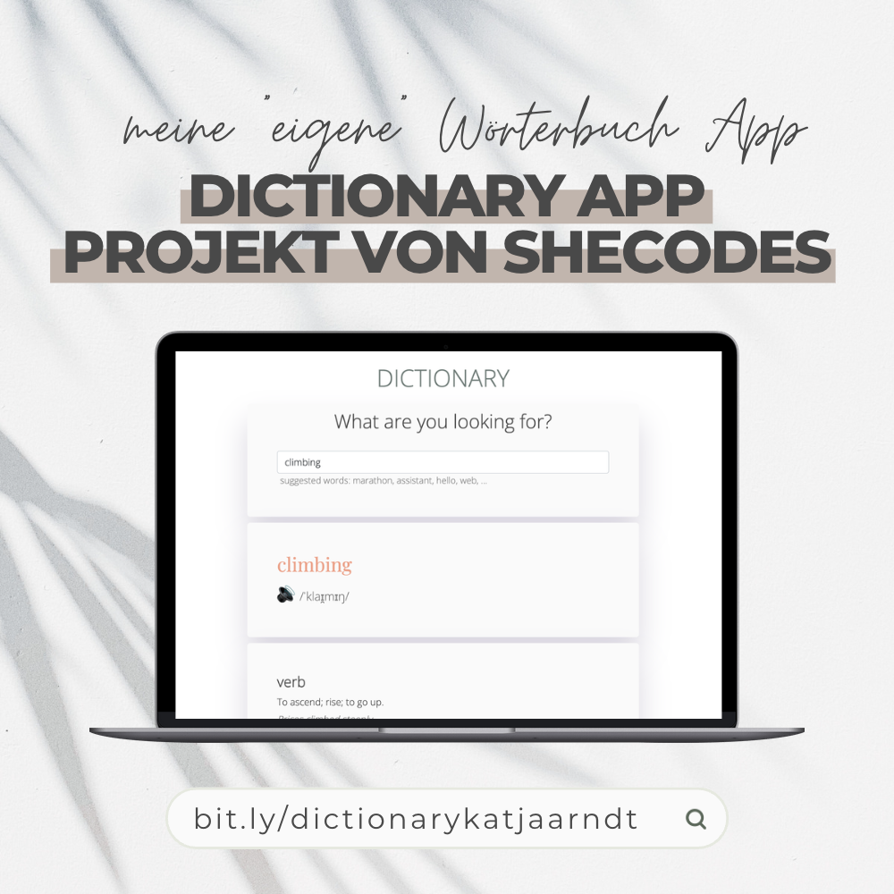 Projekt Coding Wörterbuch App 1