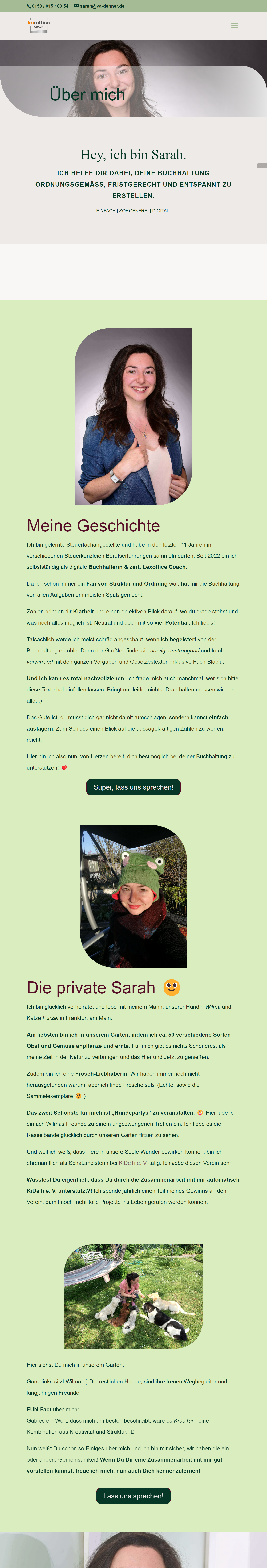 Projekt Website Responsive Design Sarah Dehner 6