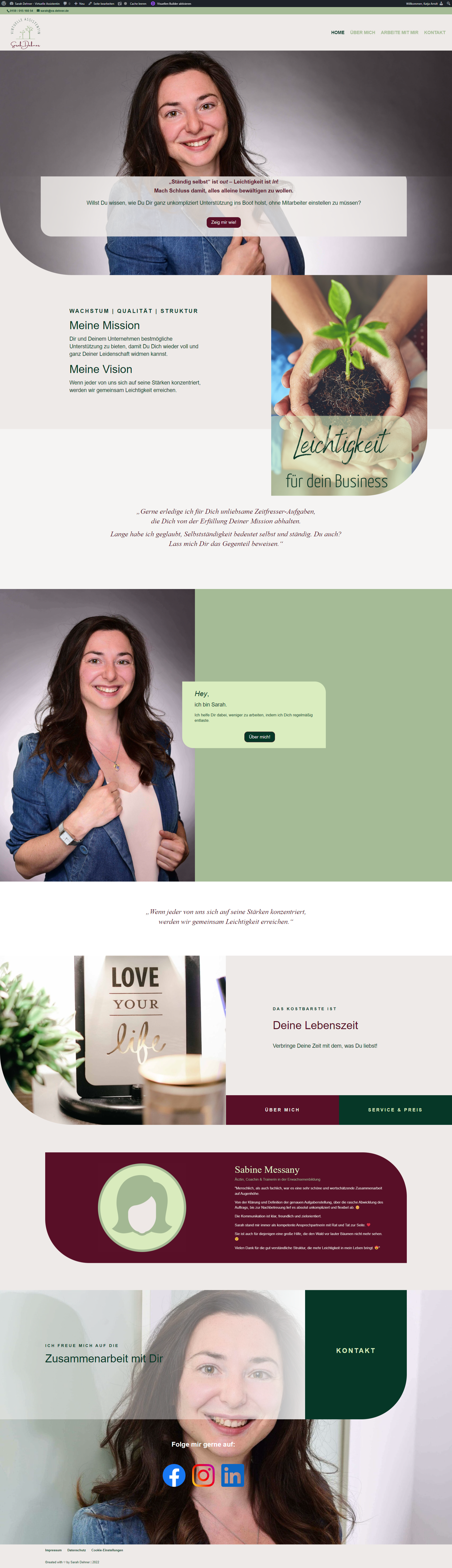 Projekt Website Responsive Design Sarah Dehner 7 Projekt Website Responsive Design Sarah Dehner 7