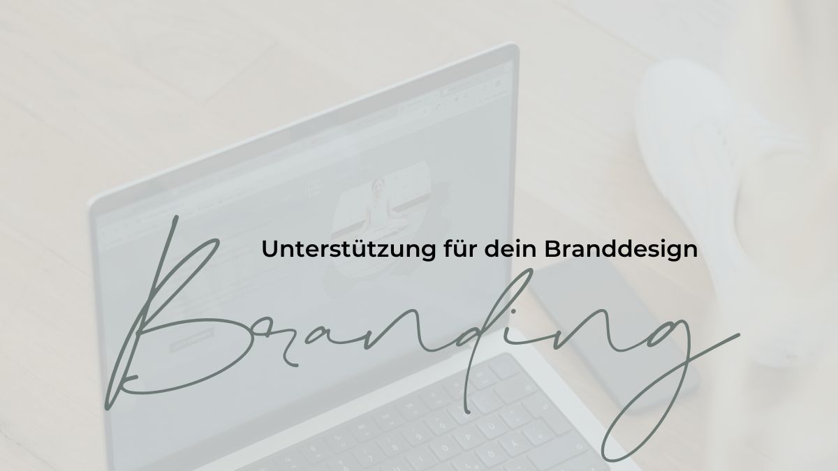 WP Blog Branding Virtuelle Assistentin Unterstützung Schriftzug Unterstützung für dein Branddesign durch Katja Arndt