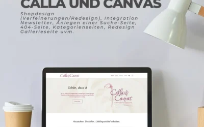 Projekt: Onlineshop Unterstützung Calla und Canvas (Divi + Woocommerce)