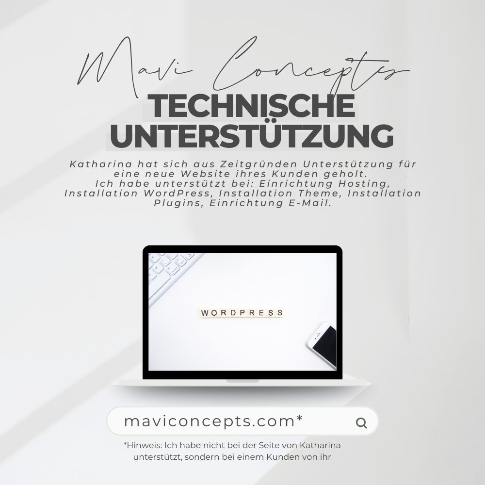 technische Unterstützung Wordpress Mavi