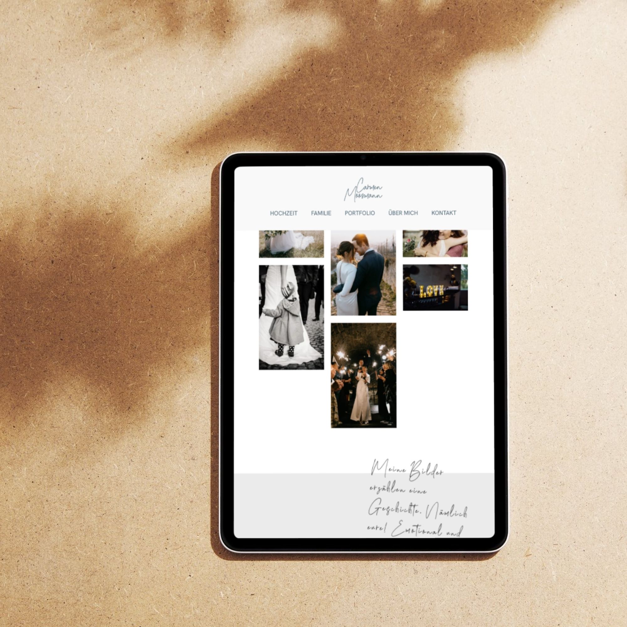 Mockup Carmen Moosmann Tablet