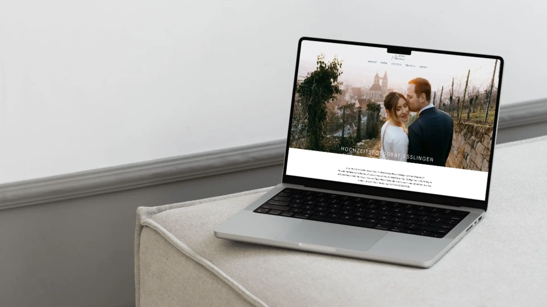 Website Carmen Moosmann Laptop Mockup