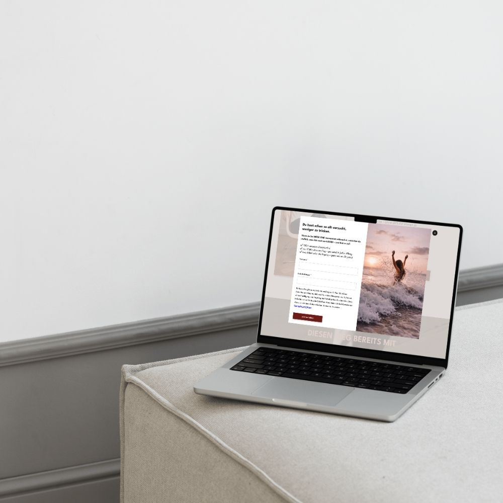 E-Mail-Marketing Formular Popup