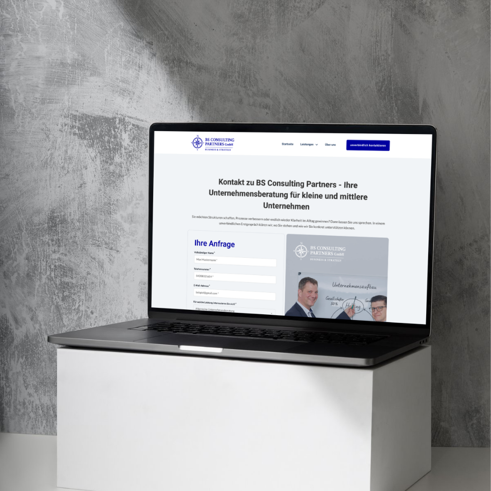 Laptop mit der Seite des Ringelnatzlaufes nach Redesign der Website)