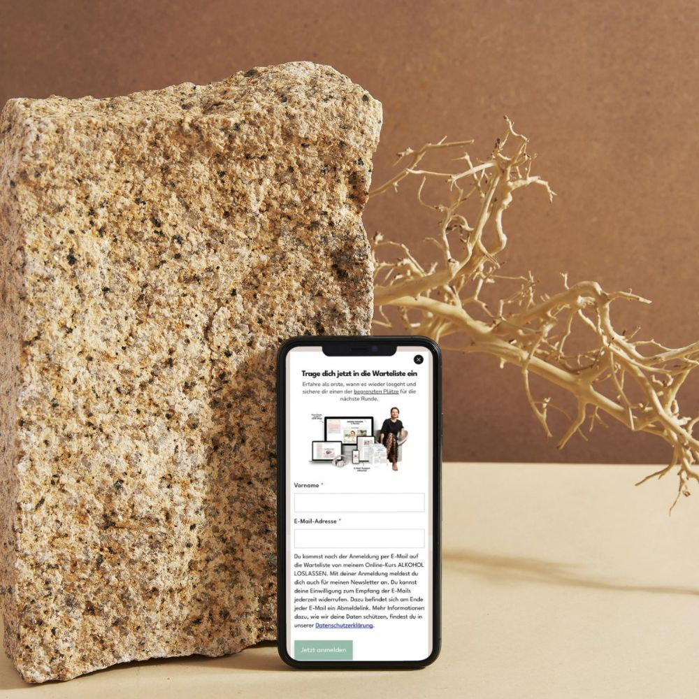 mobile Ansicht Warteliste Formular