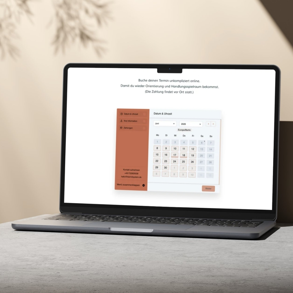 Buchungskalender systemische Therapie auf Website Buchungskalender systemische Therapie auf Website