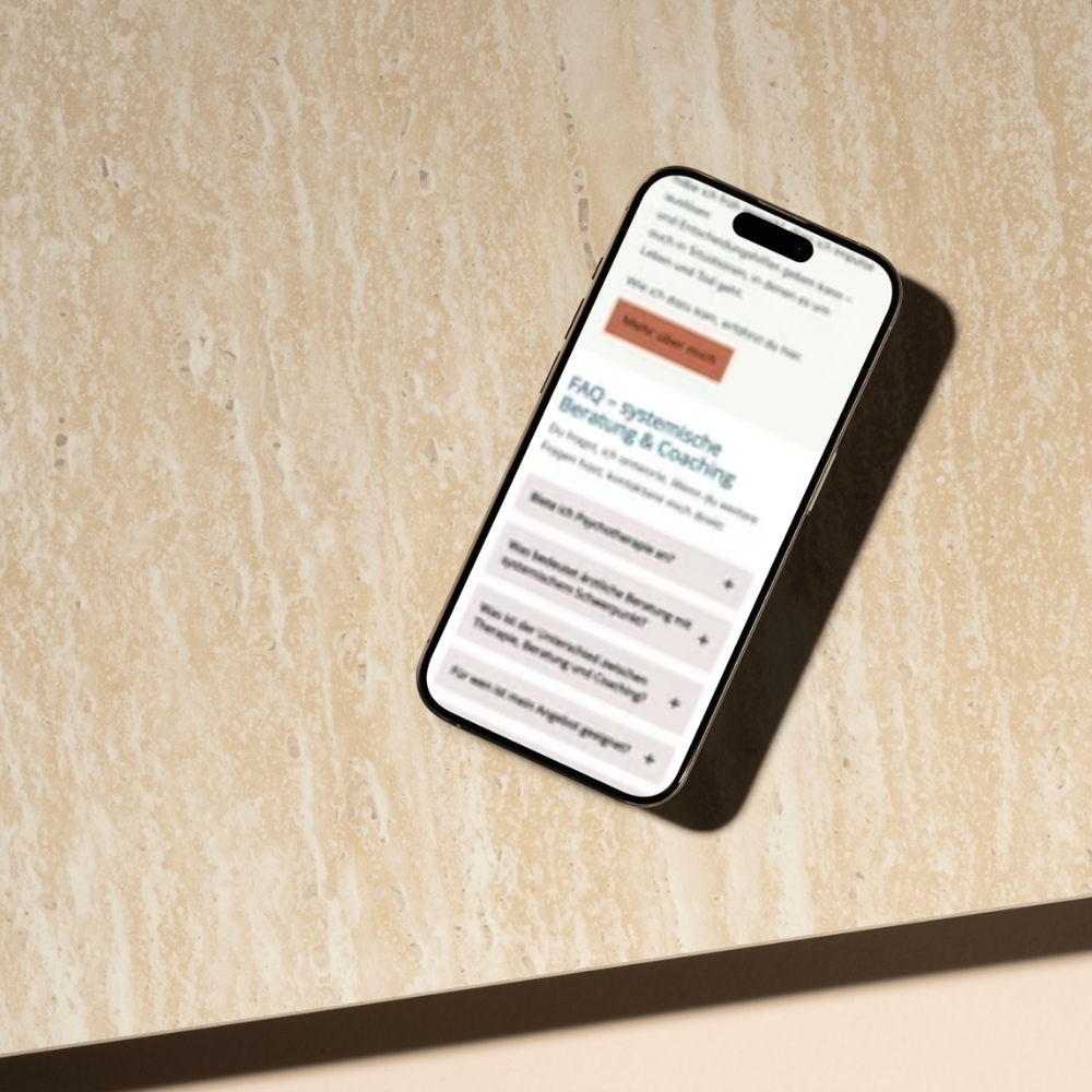 FAQ Website auf Handy FAQ Website auf Handy